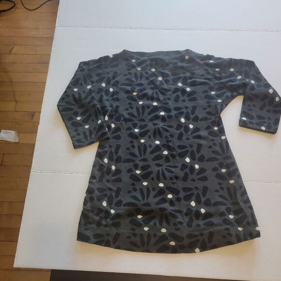 Anthropologie Field Flower Green Long Top 3/4 sleeve Size Xs - Picture 5 of 8